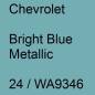 Preview: Chevrolet, Bright Blue Metallic, 24 / WA9346.